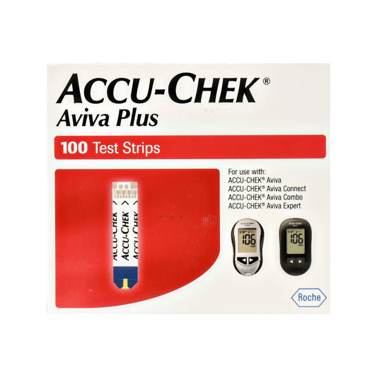 Accu Chek Aviva Plus Glucose Test Strips 100 Count